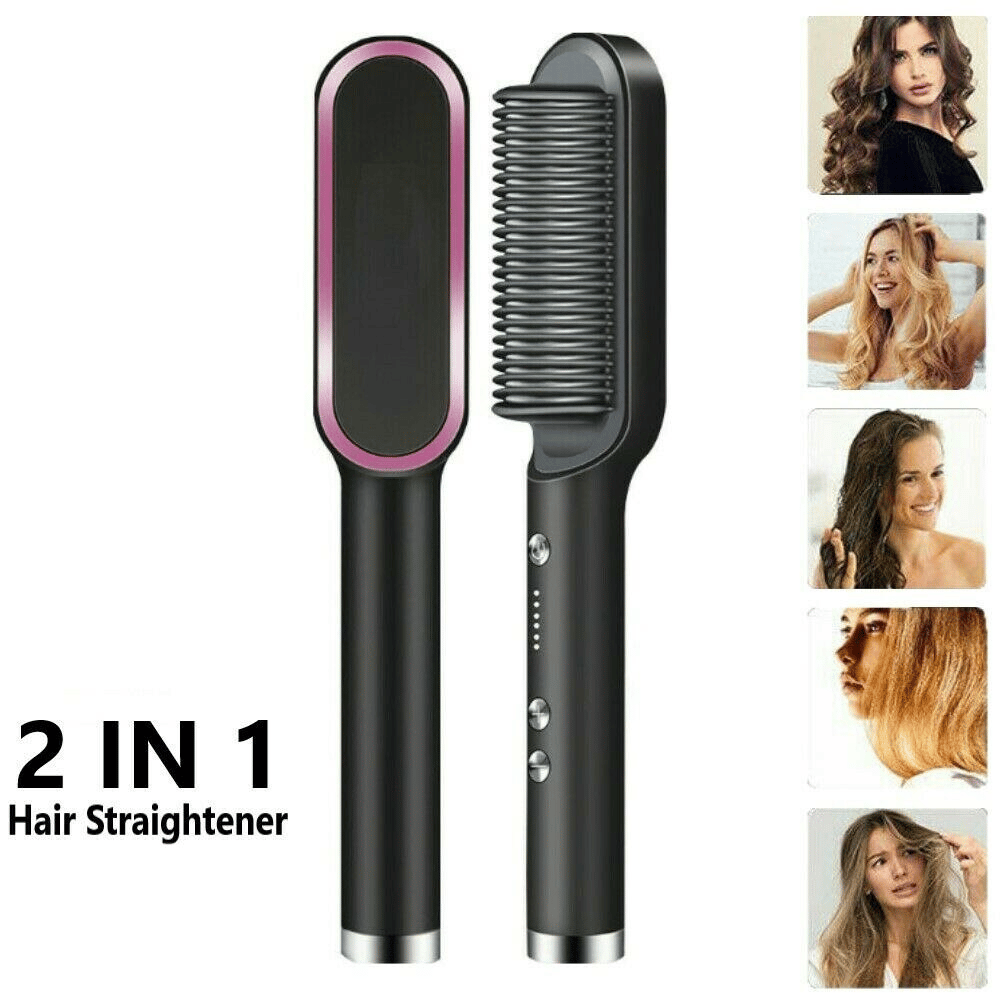 💕Negative Ion Hair Straightener Brush