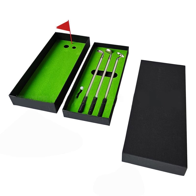 🎁Funny gift Mini Desktop Golf Set with 3 pens