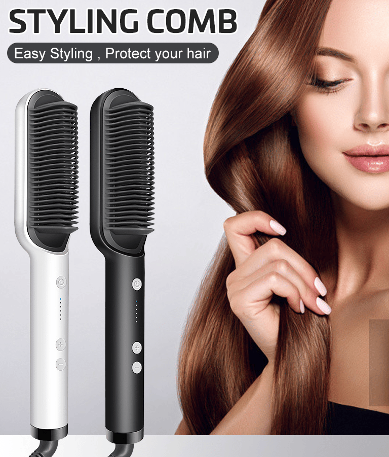 💕Negative Ion Hair Straightener Brush