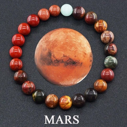 Check Out These Cool Natural Stone 'OUR PLANETS 'Bracelets !