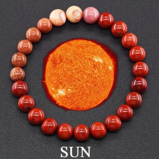 Check Out These Cool Natural Stone 'OUR PLANETS 'Bracelets !