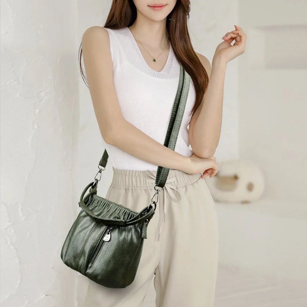 🔥PU Messenger Bag Breathable Women Crossbody Bag for Daily Leisure