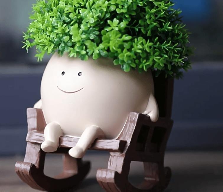 Small Rocking Chair Succulent Flower Pot