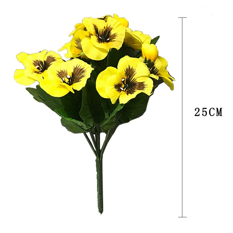 Outdoor Artificial Pansy Flowers