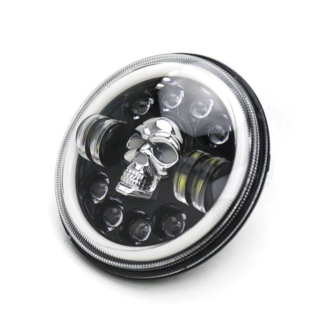 7 inch Skull LED Headlights