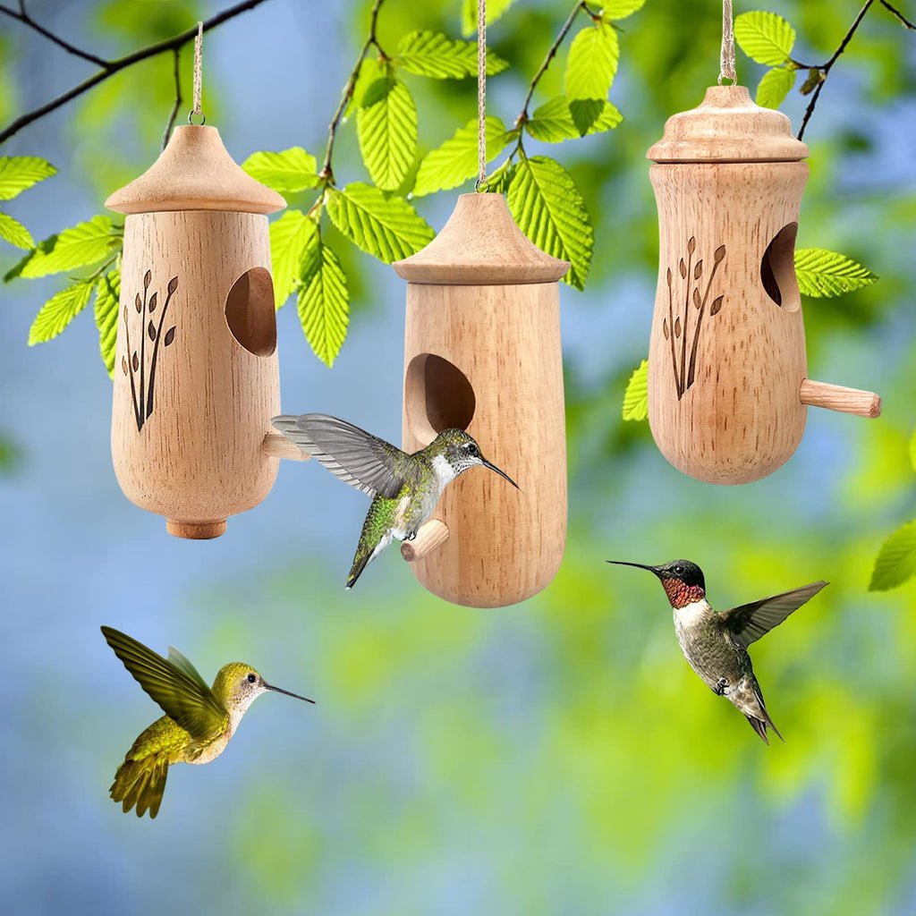 💕Wooden Hummingbird House-Gift for Nature Lovers