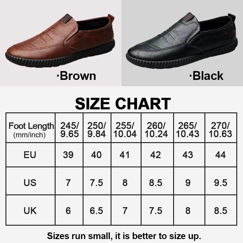 Men’s Slip-on Business Casual Leather Shoes