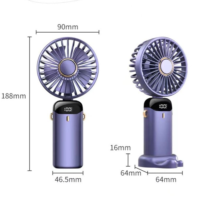 🔥New Upgrade LED Mini Handheld Fan