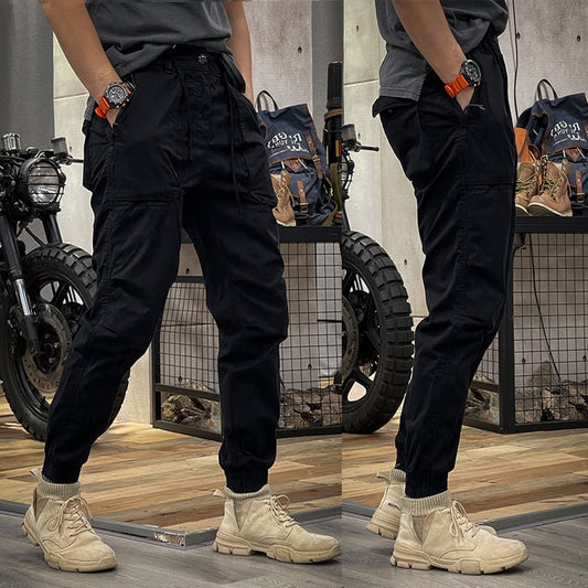 MEN'S DISTRESSED SLIM FIT BIKER JEANS