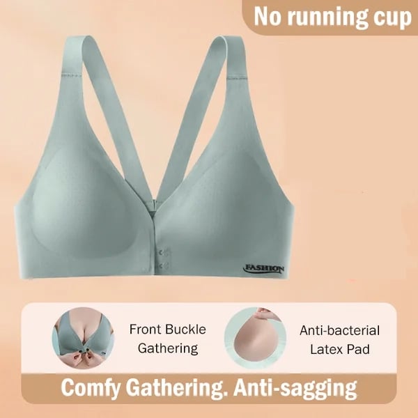 🔥Gathering and supporting front buckle bra🎉