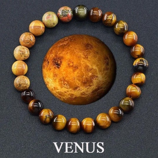 Check Out These Cool Natural Stone 'OUR PLANETS 'Bracelets !