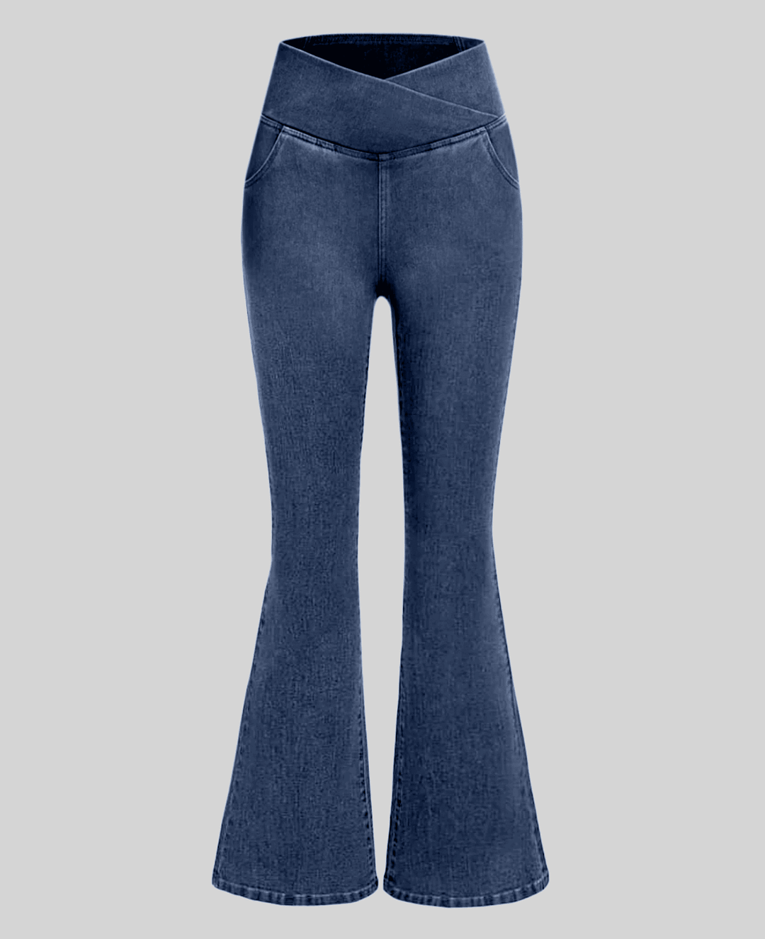 Stretchy Jeans High Waisted Crossover