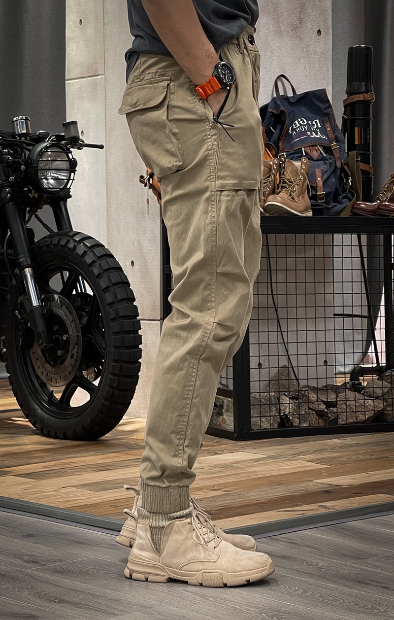 MEN'S DISTRESSED SLIM FIT BIKER JEANS