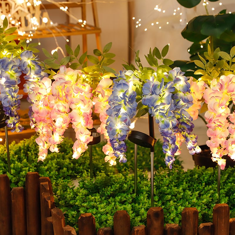 Waterproof Solar Wisteria Flower Landscape Lights