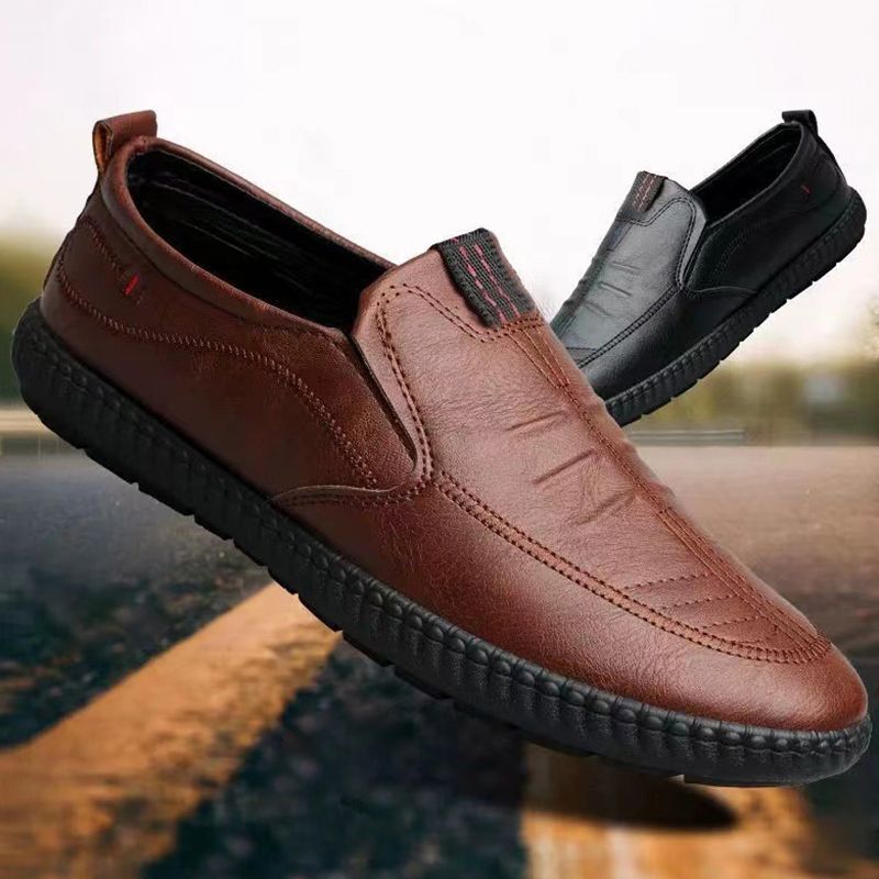 Men’s Slip-on Business Casual Leather Shoes