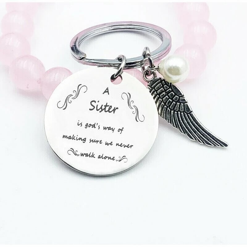 A Sister is God's Way of Making Sure We Never Walk Alone 💕Keychain