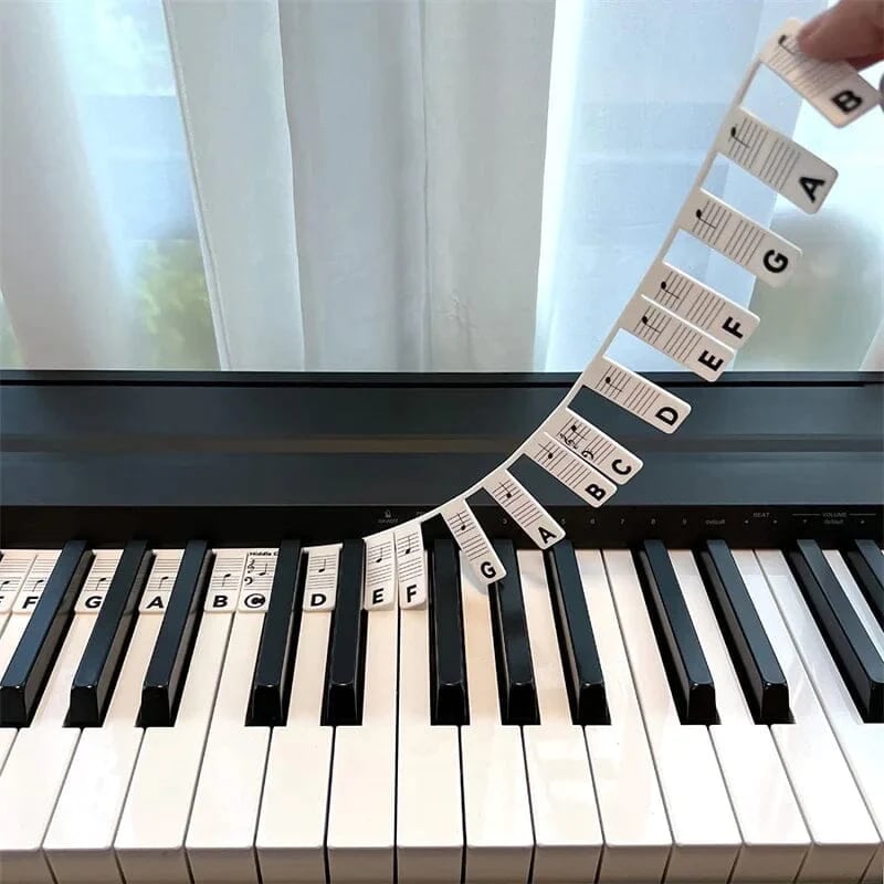 🔥3 PCS Removable Piano Keyboard Note Labels