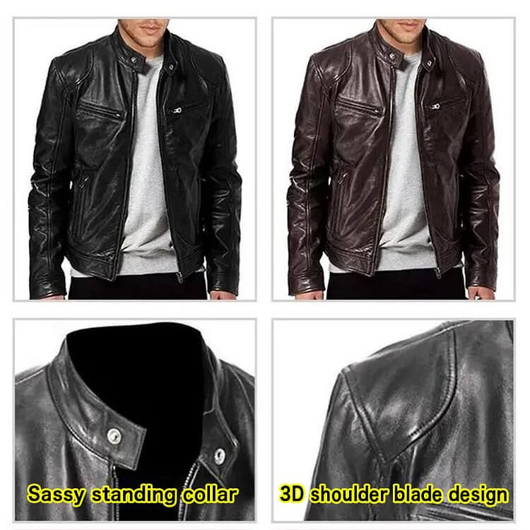 Men's Leather Jacket.