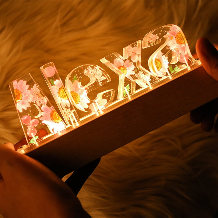 A Thoughtful Gift They'll Cherish - Personalized Flower Letter Lamps