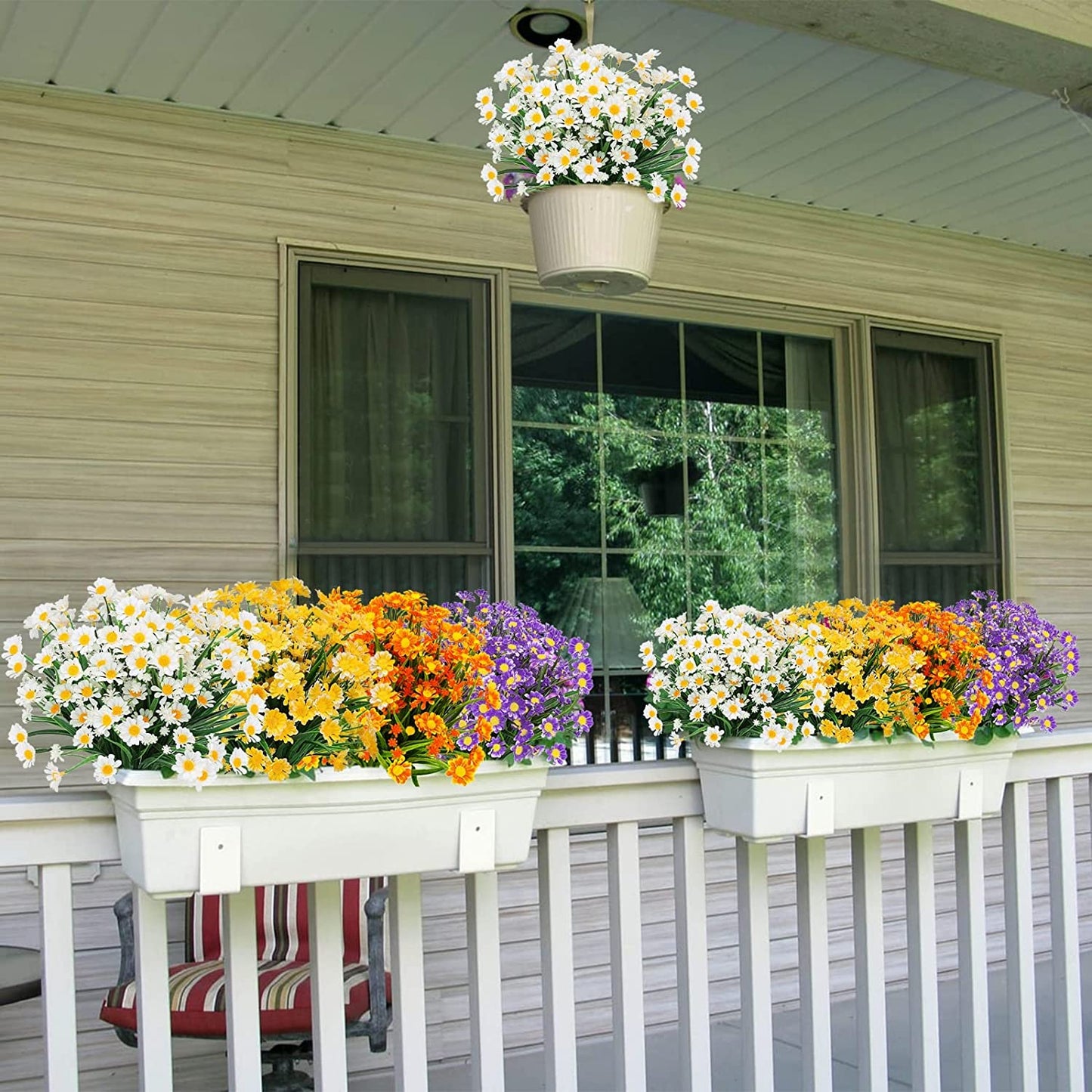 💖Artificial Daisies Flowers for Outdoors💐