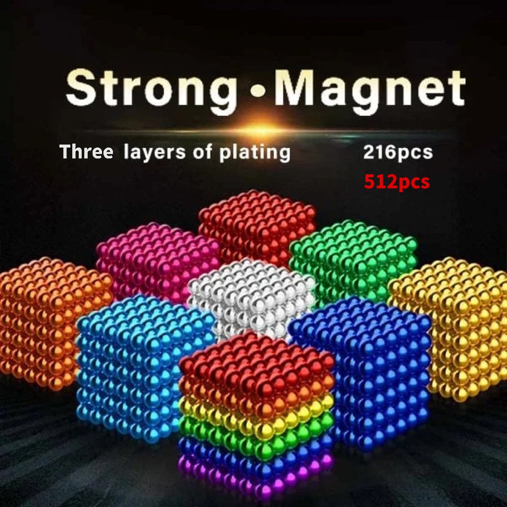 Multi Colored  216 Pcs/ 512 Pcs Magnetic Balls