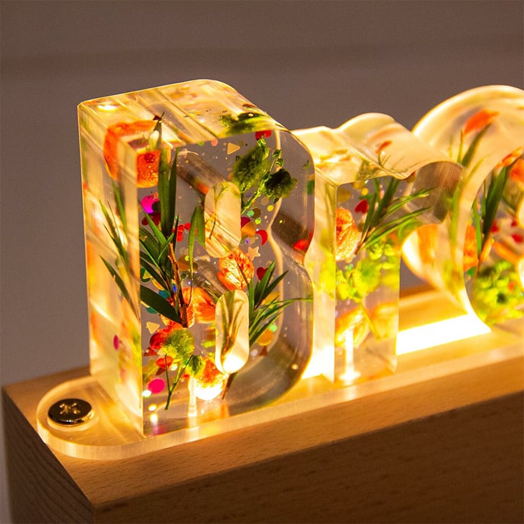 A Thoughtful Gift They'll Cherish - Personalized Flower Letter Lamps