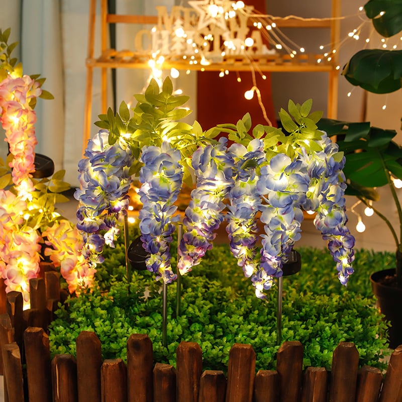 Waterproof Solar Wisteria Flower Landscape Lights