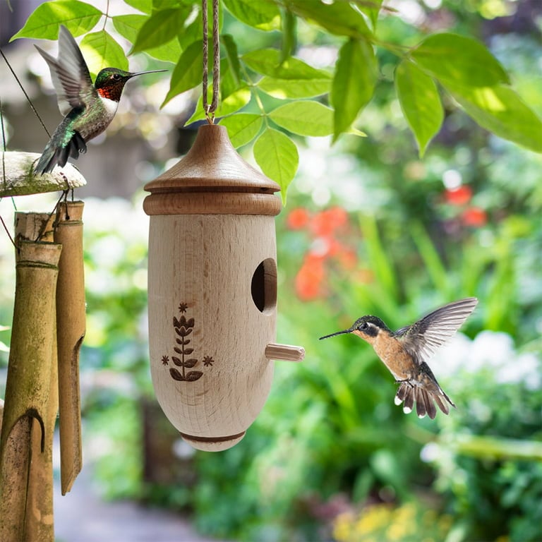 💕Wooden Hummingbird House-Gift for Nature Lovers