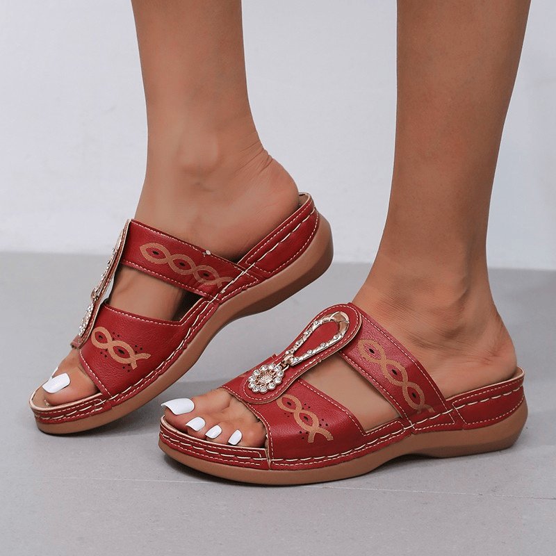 🔥 Retro Comfort Wedge Diamond Orthopedic Sandals