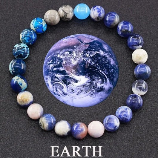 Check Out These Cool Natural Stone 'OUR PLANETS 'Bracelets !