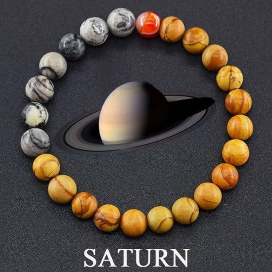 Check Out These Cool Natural Stone 'OUR PLANETS 'Bracelets !