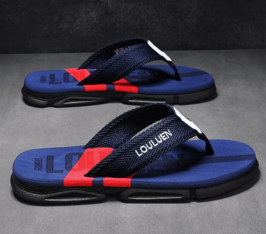 Outdoor casual beach men's clip-on slippers