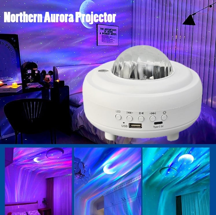 ✨Northern Lights Aurora Projector - Lost in the enchanting starry sky