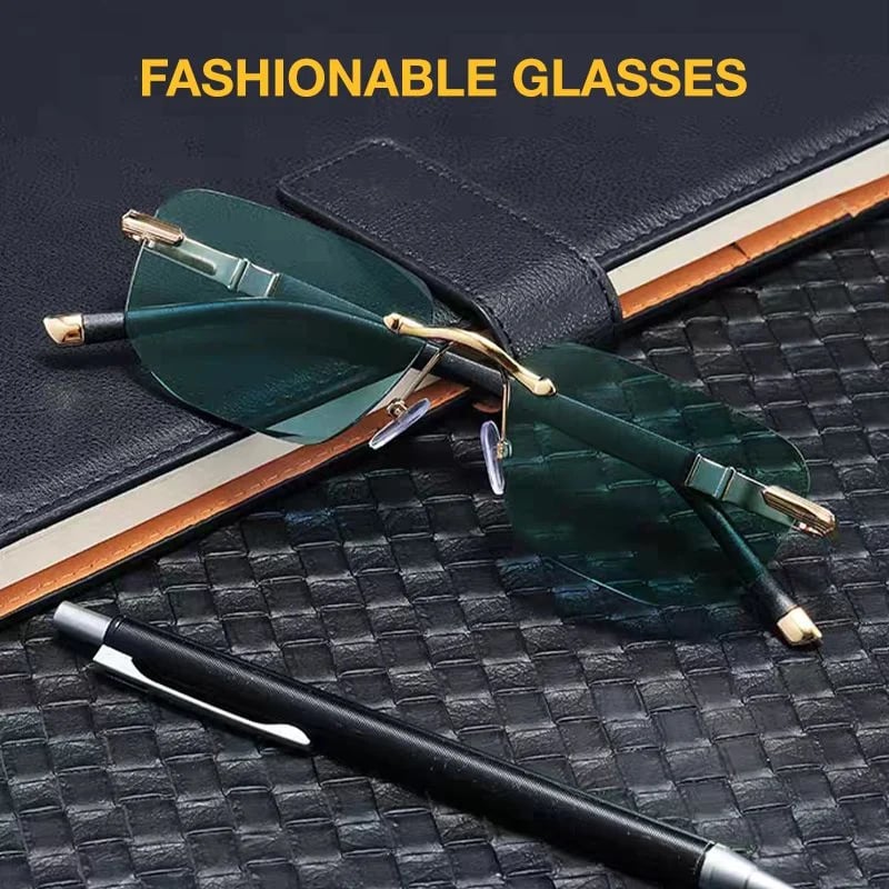 Stylish Anti-blue Light Rimless Reading Glasses