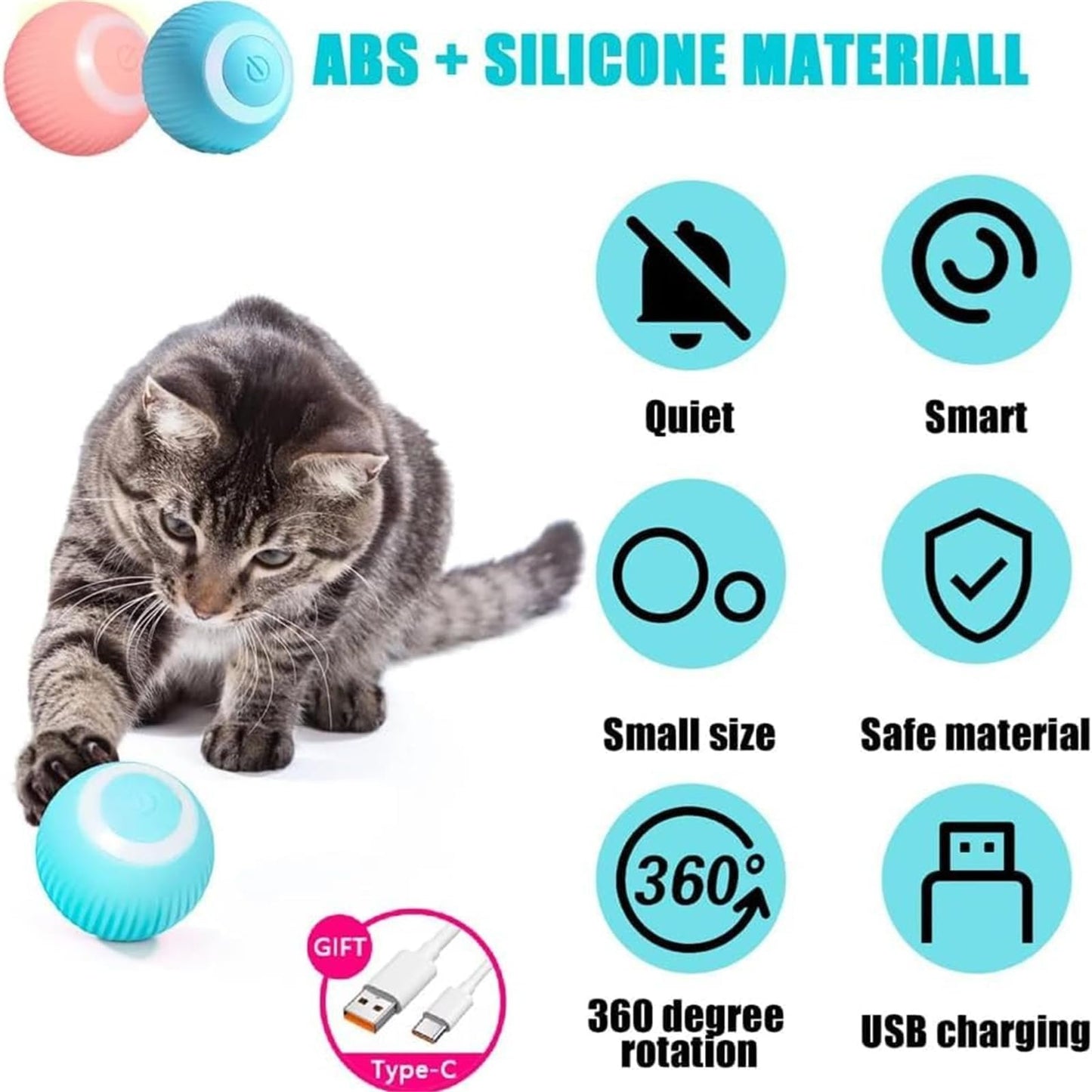 ✨2 in 1 Simulated Interactive hunting cat toy