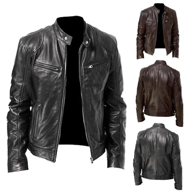 Men's Leather Jacket.