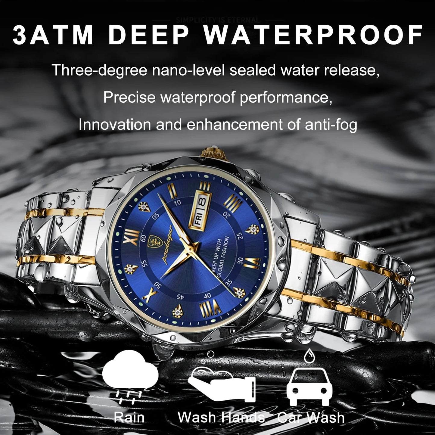 🎁 Waterproof Top Brand Luxury Man Wristwatch With Luminous