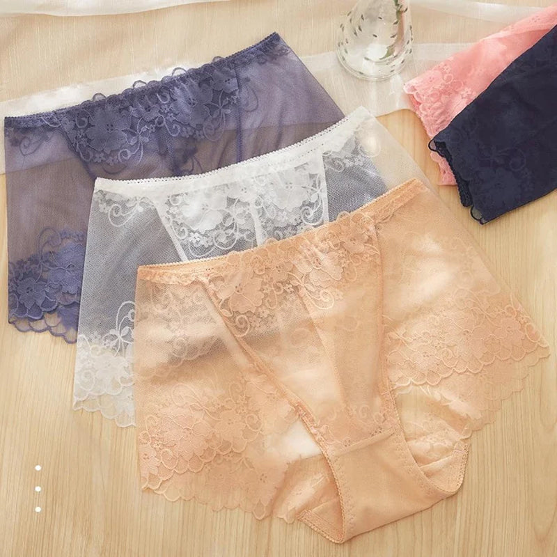 Ladies Silk Lace Handmade Panties