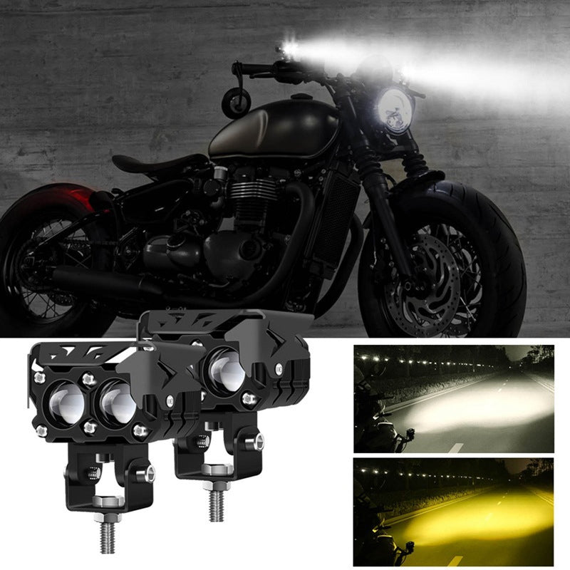 Motorcycle riding LED auxiliary headlight