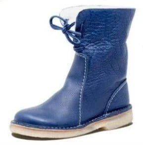 Vintage Buttery-Soft Waterproof Wool Lining Boots