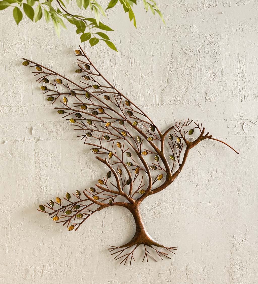 🔥Hummingbird with Branches Metal Wall Art