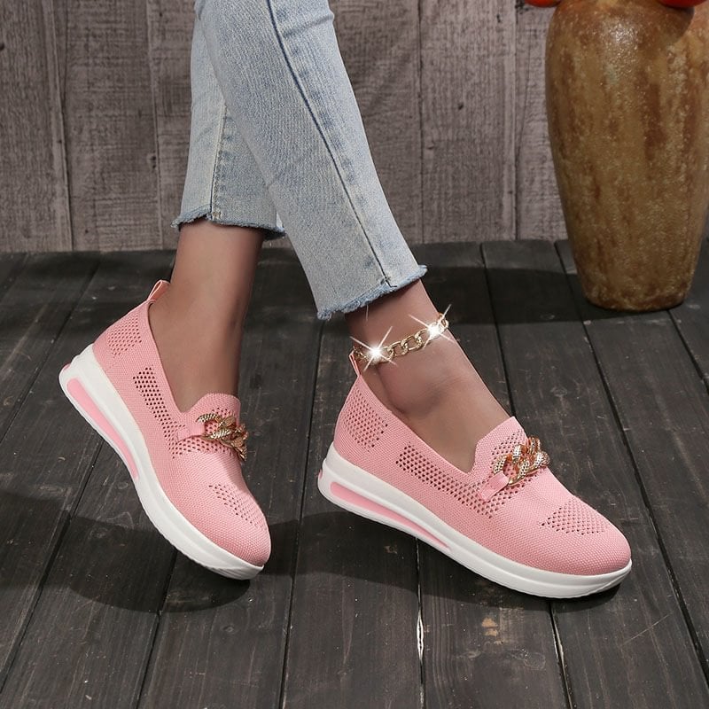 💝 Breathable Wedge Sneakers