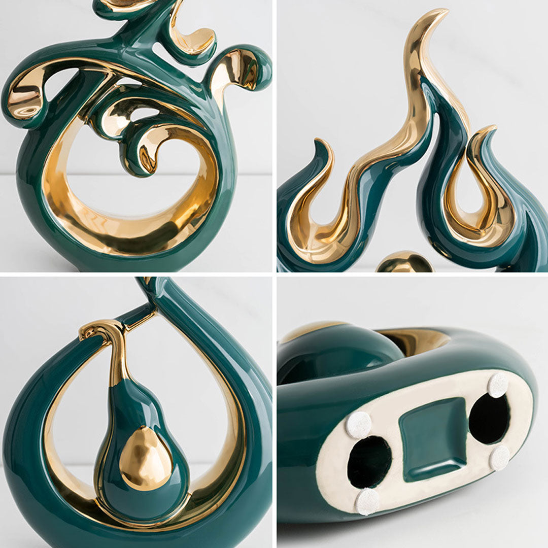 Modern Abstract Art Ceramic Statue