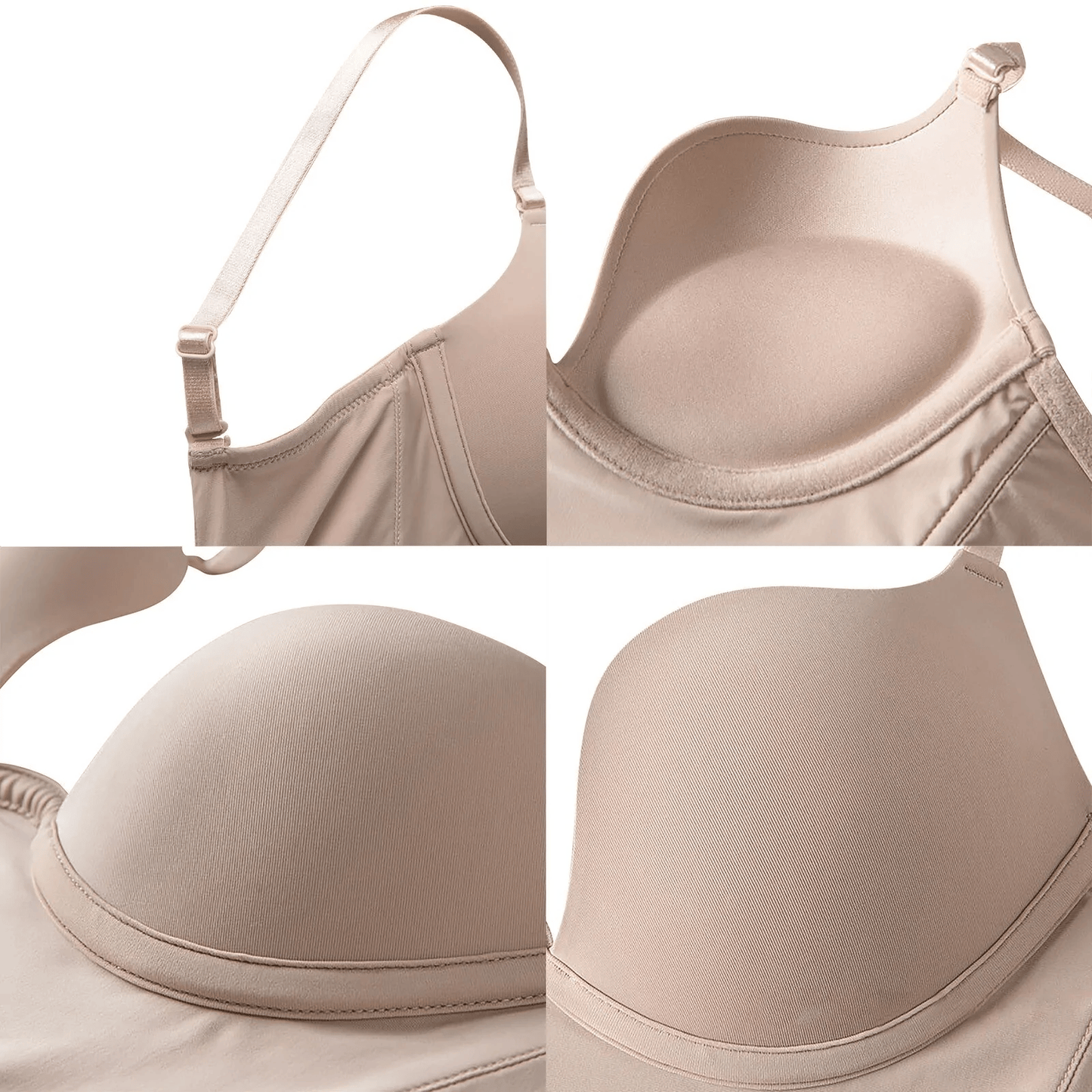 Push Up Wireless Wire U Shaped Bras