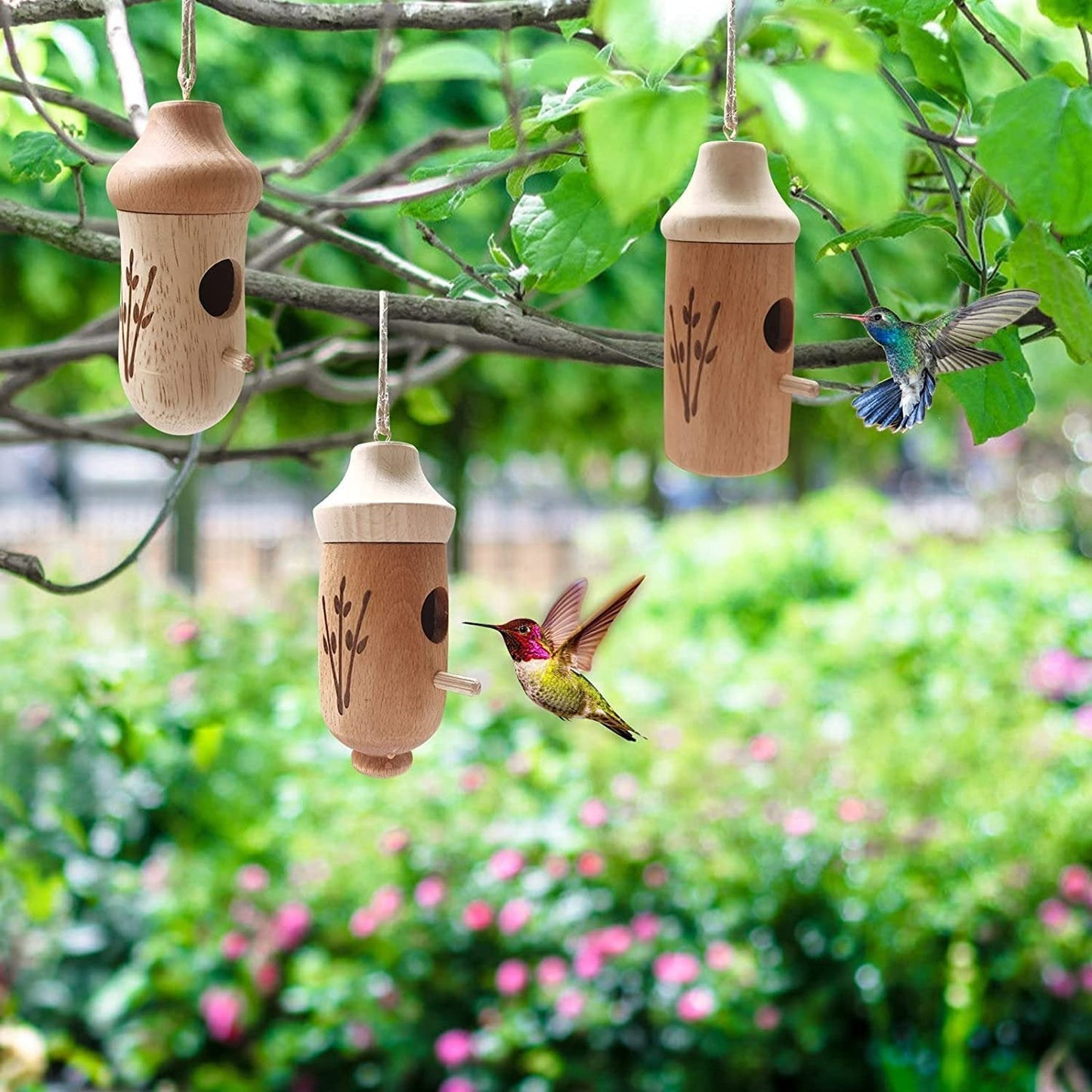 💕Wooden Hummingbird House-Gift for Nature Lovers🔥🔥