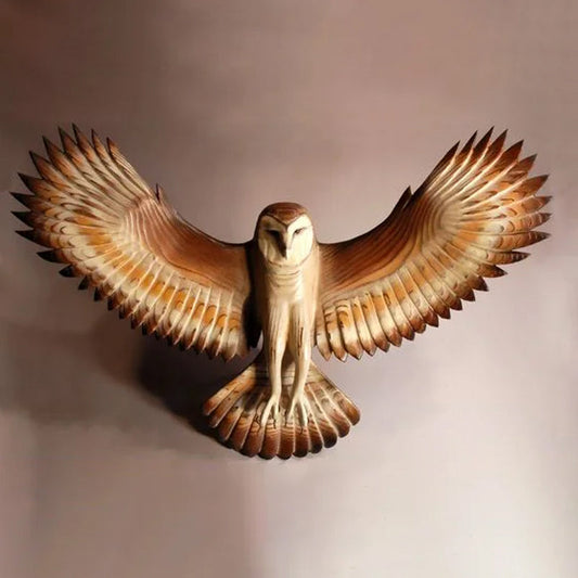 Barn Owl Sculpture Wall Art