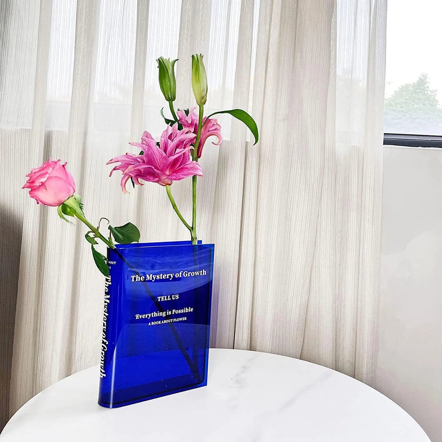 🔥 Books About Flowers - Book Vase