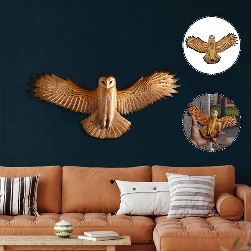 Barn Owl Sculpture Wall Art