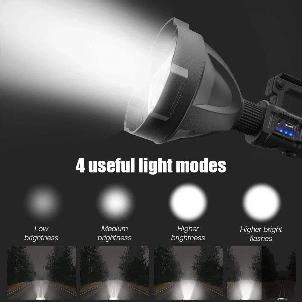 ⏰Rechargeable Handheld Spotlight Flashlight