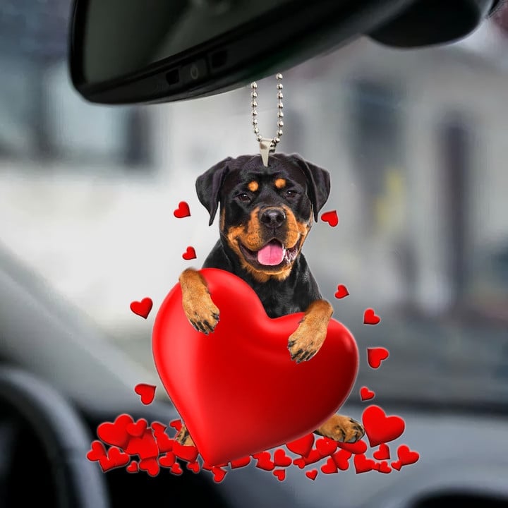 🔥-Rottweiler Heart Ornament